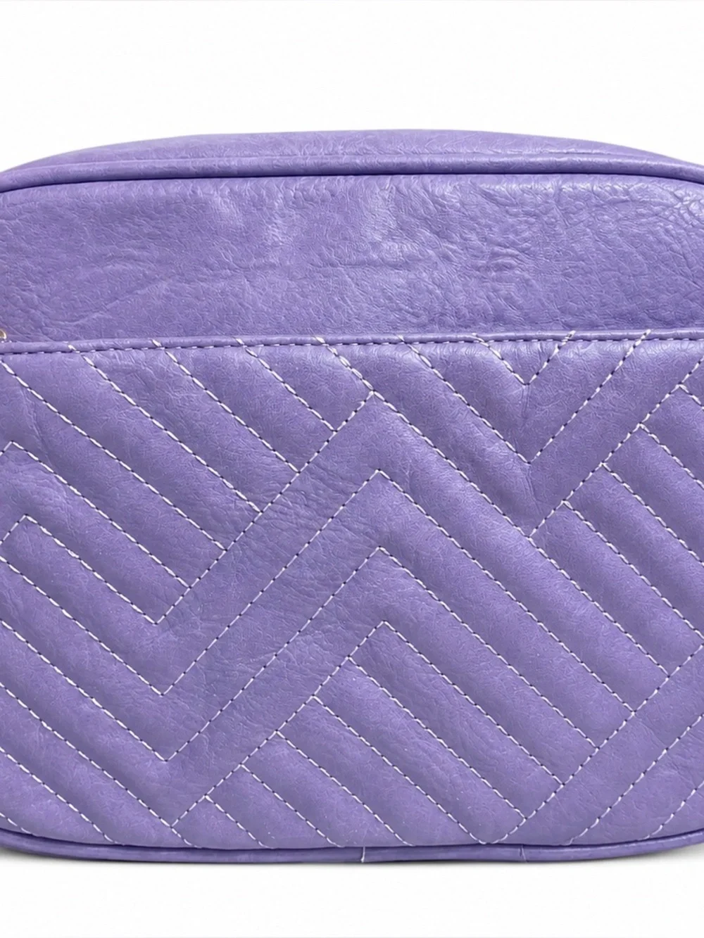 Purple Quilted Crossbody Bag Colorful Adjustable Guitar Strap New Boutique Purse